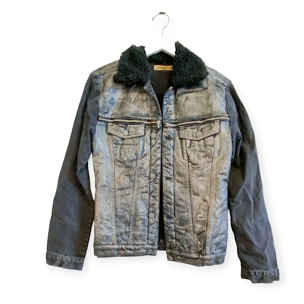 John John Denim distresses denim jacket, Size P/XS, Never worn - Picture 1 of 10